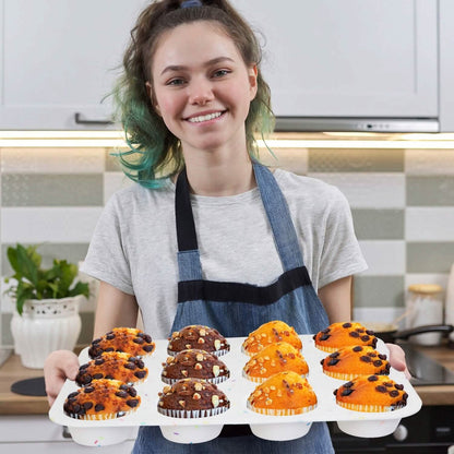 2-Pack: 12 Cups Silicone Muffin Nonstick Pans DailySale