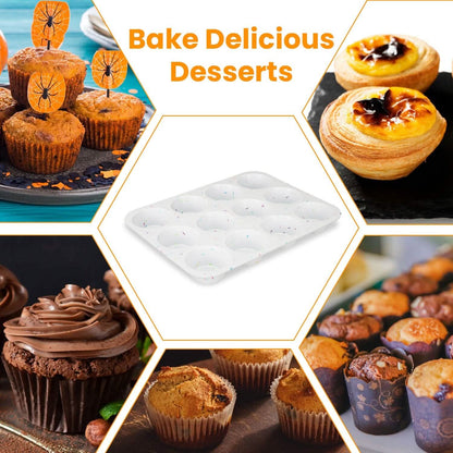 2-Pack: 12 Cups Silicone Muffin Nonstick Pans DailySale