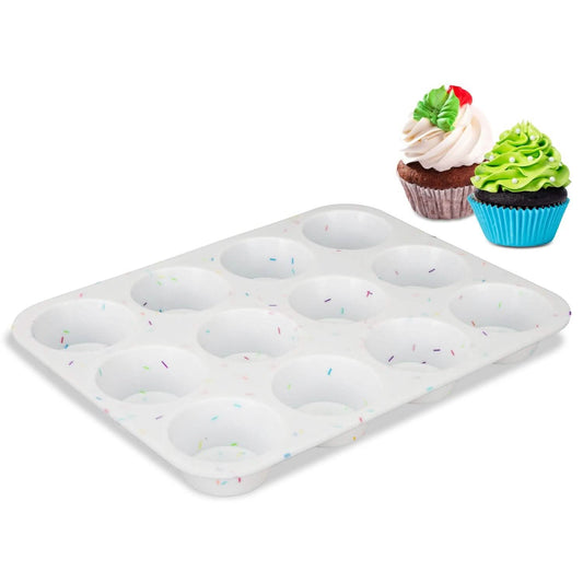 2-Pack: 12 Cups Silicone Muffin Nonstick Pans DailySale