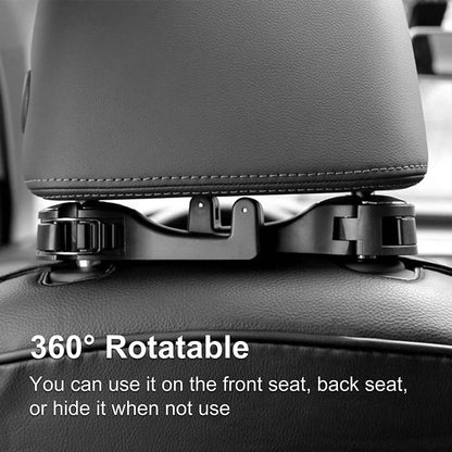 2-Pack: 2-in-1 Car Seat Hooks for Purses and Bags with Phone Holder DailySale
