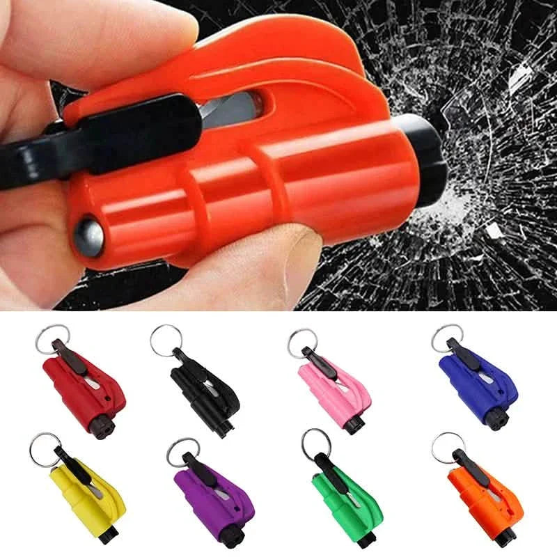 2-Pack: 2-in-1 Emergency Car Escape Tool: Safety Belt Cutter, Metal Safety Hammer & Window Breaker DailySale