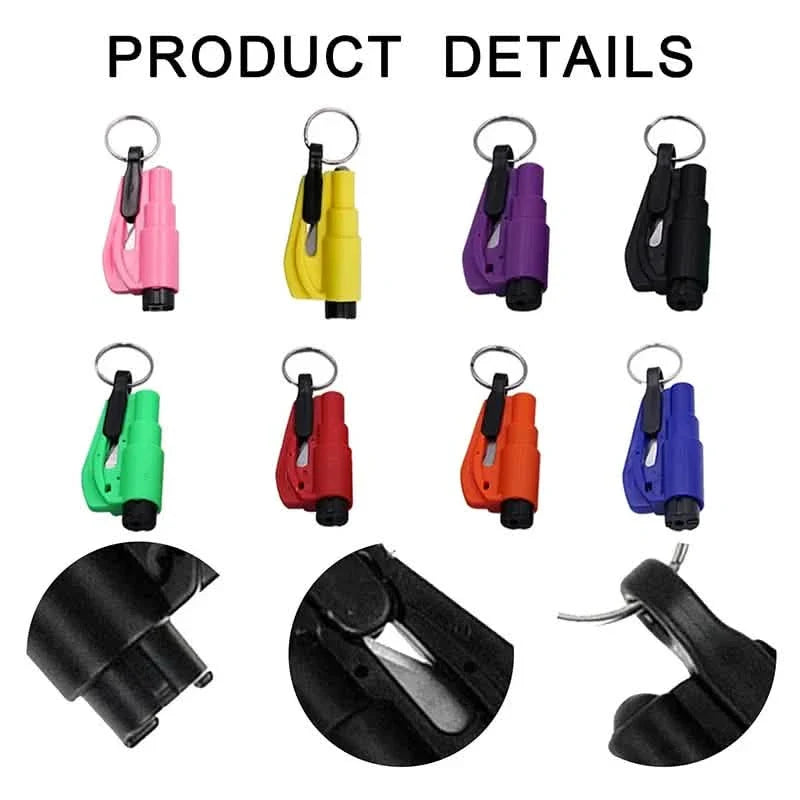 2-Pack: 2-in-1 Emergency Car Escape Tool: Safety Belt Cutter, Metal Safety Hammer & Window Breaker DailySale