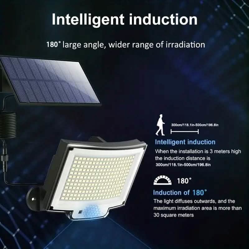 2-Pack: 228 LED Outdoor Split Solar Wall Lights DailySale
