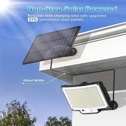 2-Pack: 228 LED Outdoor Split Solar Wall Lights DailySale