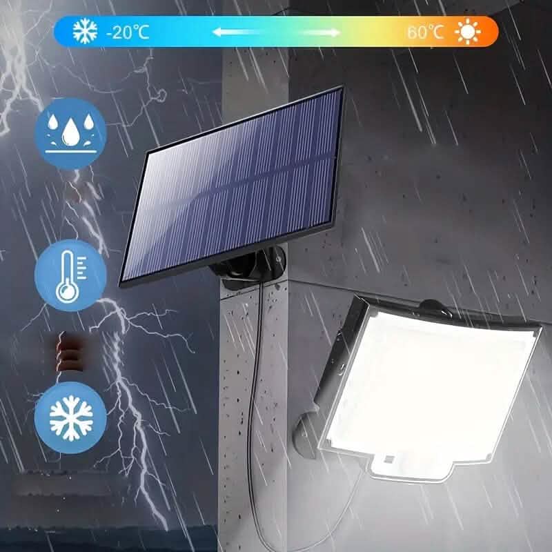 2-Pack: 228 LED Outdoor Split Solar Wall Lights DailySale