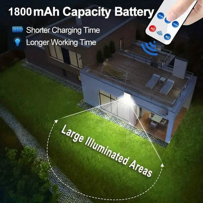 2-Pack: 228 LED Outdoor Split Solar Wall Lights DailySale
