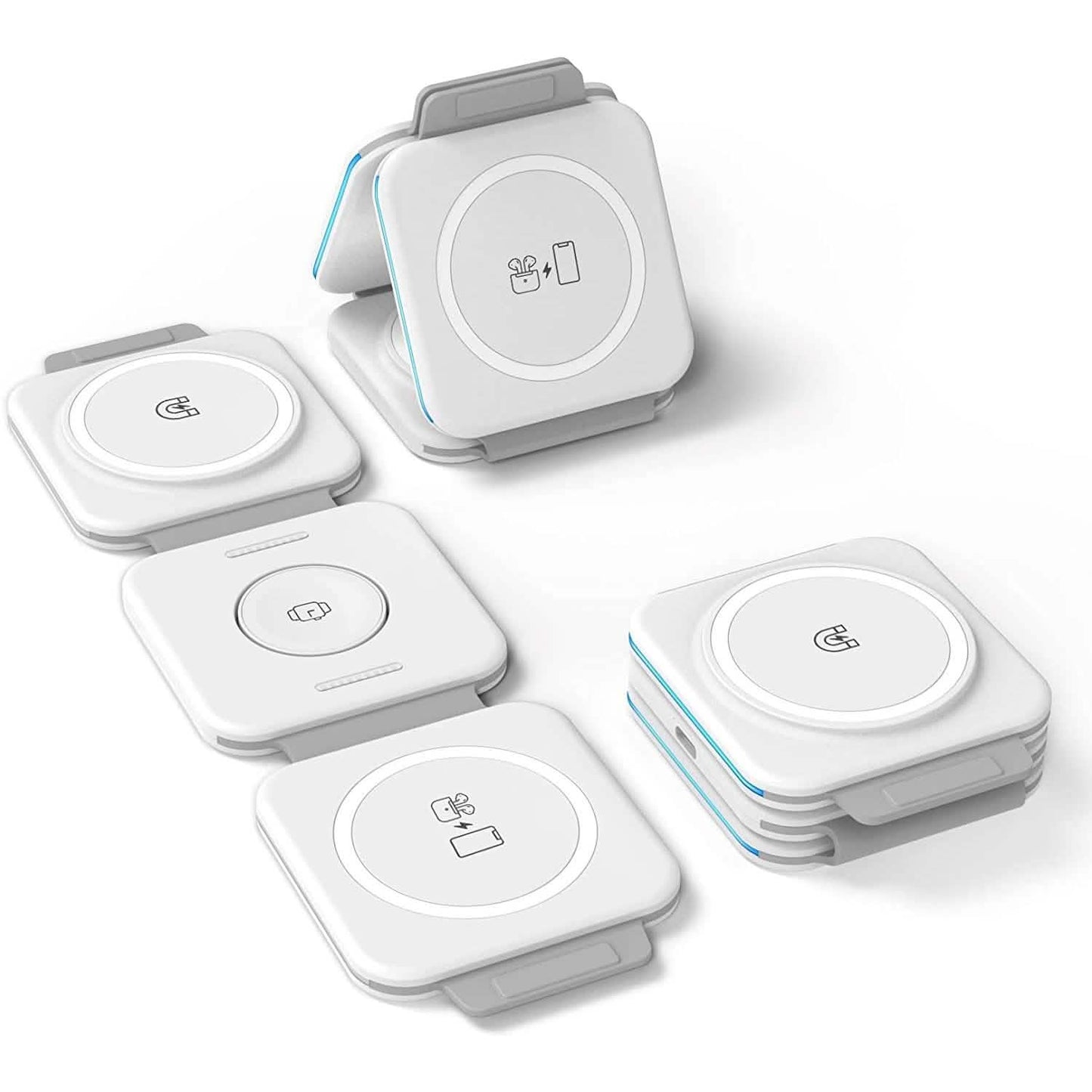 2-Pack: 3-in-1 Travel Charging Station for AirPods, Apple Watch and iPhone DailySale
