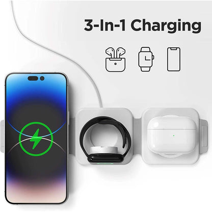 2-Pack: 3-in-1 Travel Charging Station for AirPods, Apple Watch and iPhone DailySale
