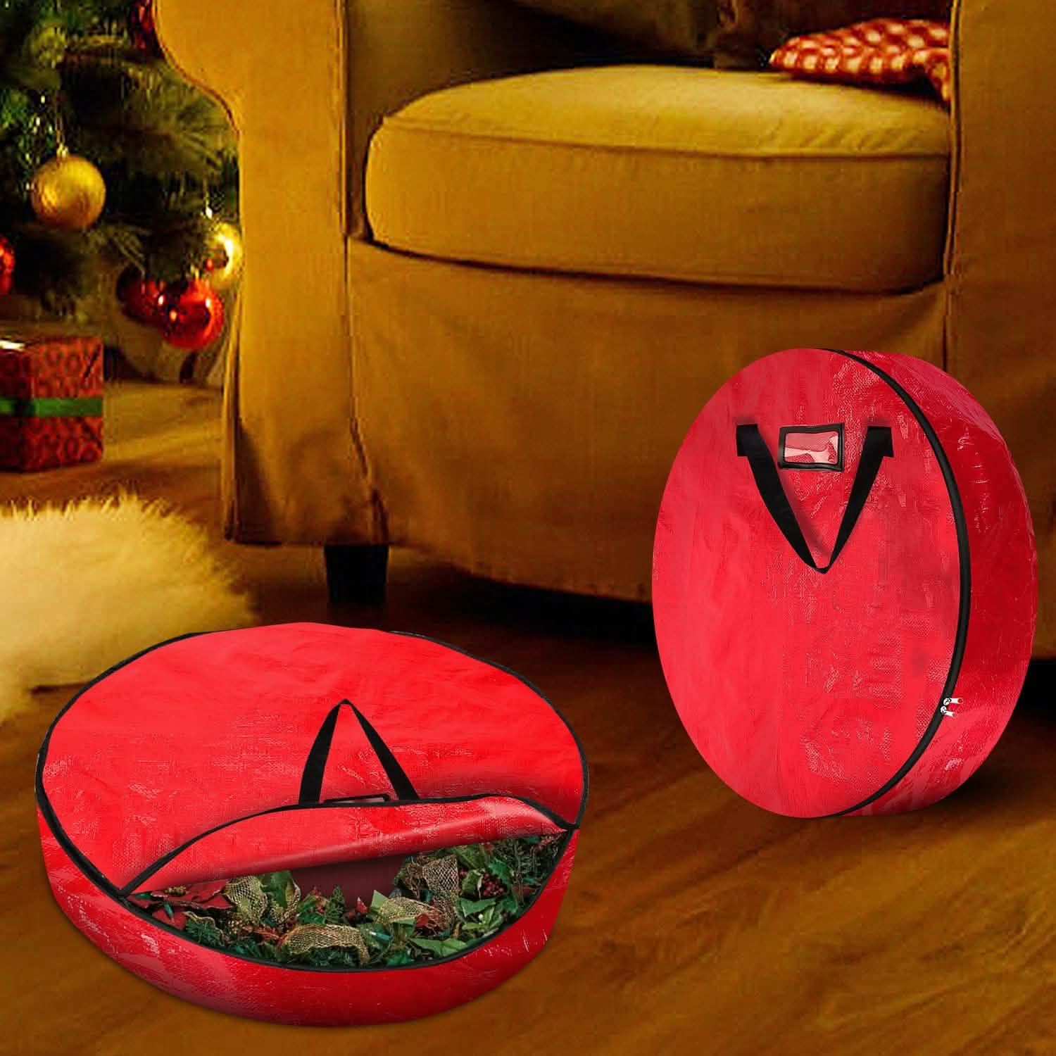 2-Pack: 30" Christmas Wreath Storage Bag 88L DailySale