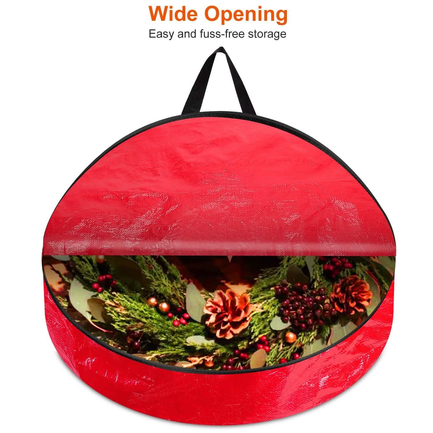 2-Pack: 30" Christmas Wreath Storage Bag 88L DailySale