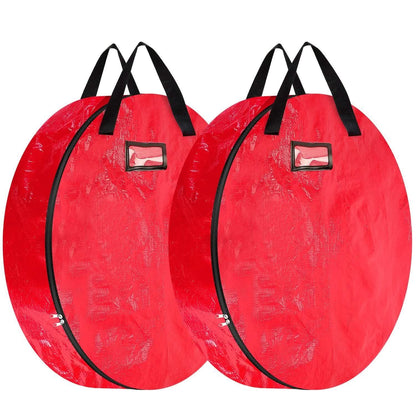 2-Pack: 30" Christmas Wreath Storage Bag 88L DailySale