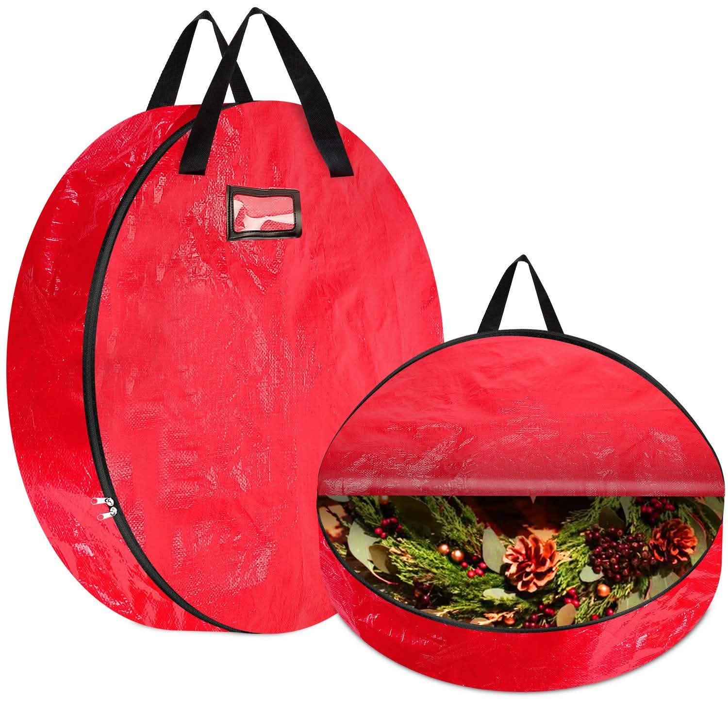 2-Pack: 30" Christmas Wreath Storage Bag 88L DailySale