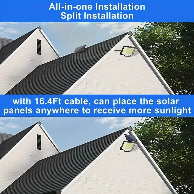 2-Pack: 200-LED/3Modes Upgraded Split Solar Motion Sensor Light Outdoor with Remote DailySale