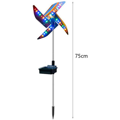 2-Pack: 32LED Outdoor Solar Ground Light Garden Lawn Waterproof Windmill Lamp DailySale