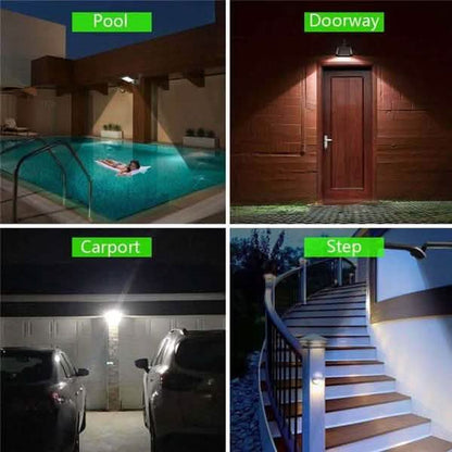 2-Pack: 36 LED Solar Powered Motion Sensor Wall Lamp DailySale