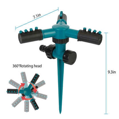 2-Pack: 360 Degree Rotatable Lawn Garden Sprinkler DailySale