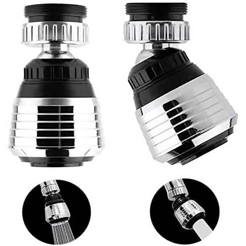 2-Pack: 360 Degree Swivel Faucet Aerator Deluxe Water Saving Faucet Sprayer DailySale