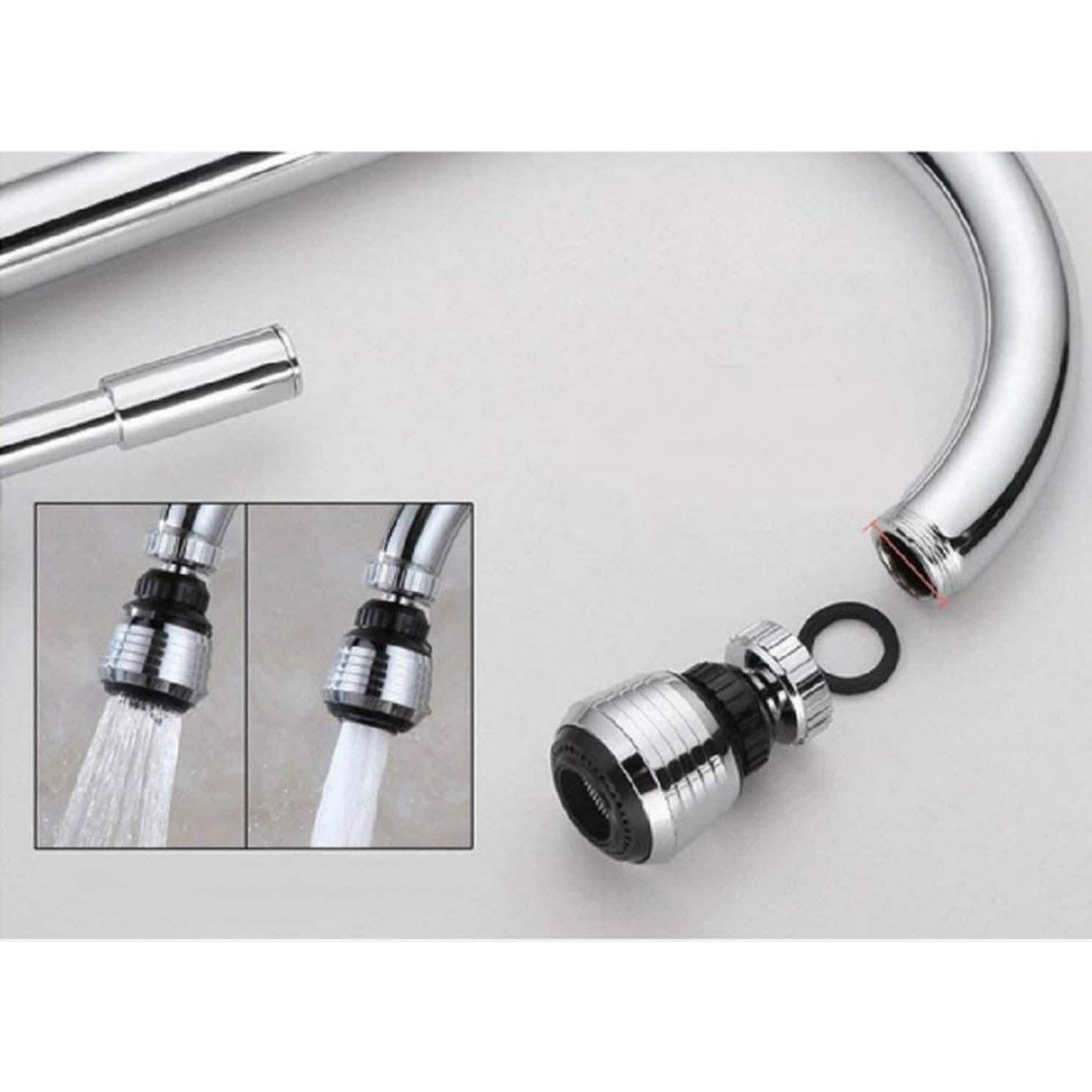 2-Pack: 360 Degree Swivel Faucet Aerator Deluxe Water Saving Faucet Sprayer DailySale