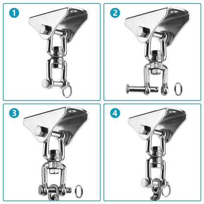 2-Pack: 360° Rotation Swing Hanger Brackets Set DailySale