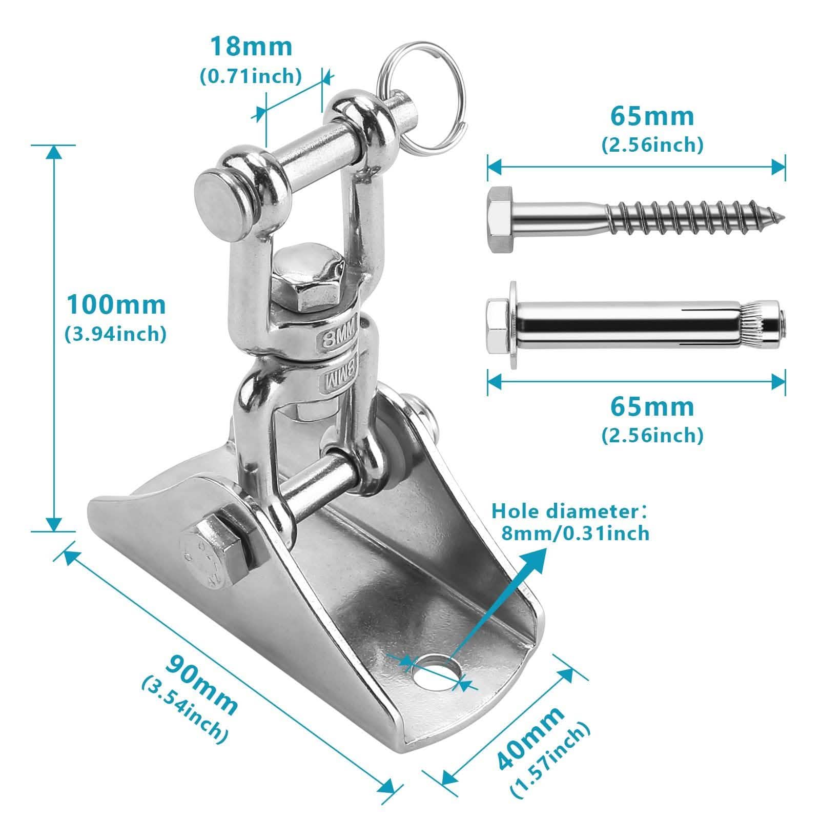 2-Pack: 360° Rotation Swing Hanger Brackets Set DailySale