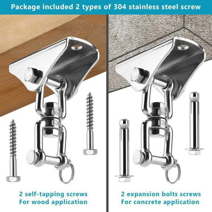 2-Pack: 360° Rotation Swing Hanger Brackets Set DailySale