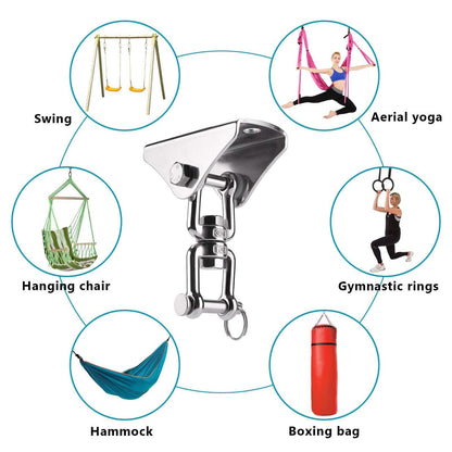 2-Pack: 360° Rotation Swing Hanger Brackets Set DailySale