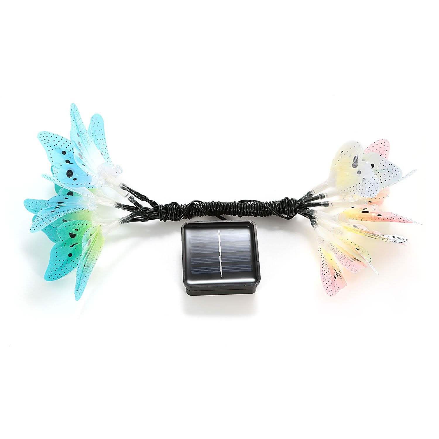 2-Pack: 3.8M Solar String Butterfly Lights DailySale