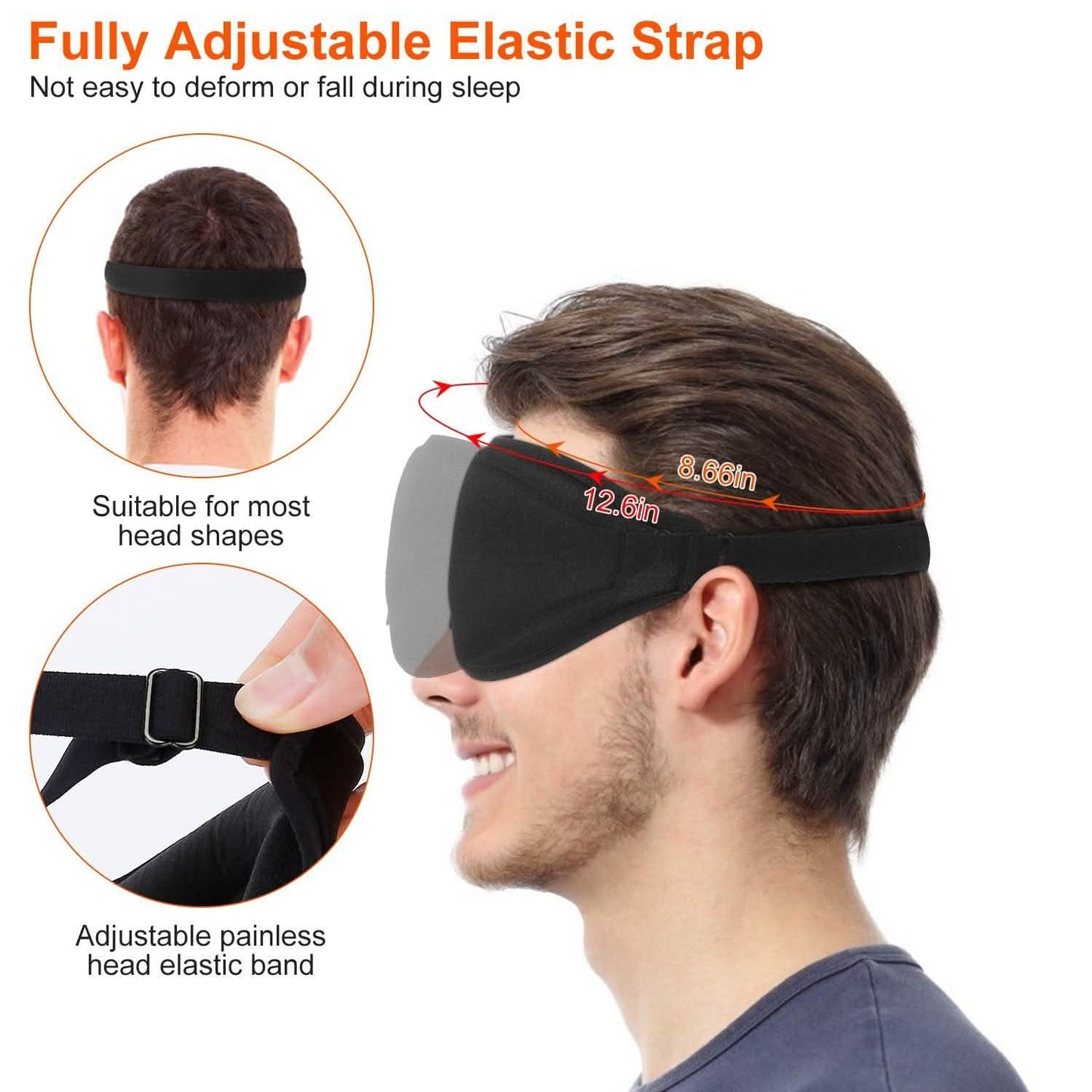 2-Pack: 3D Contoured Cup Light Blockout Sleeping Mask DailySale