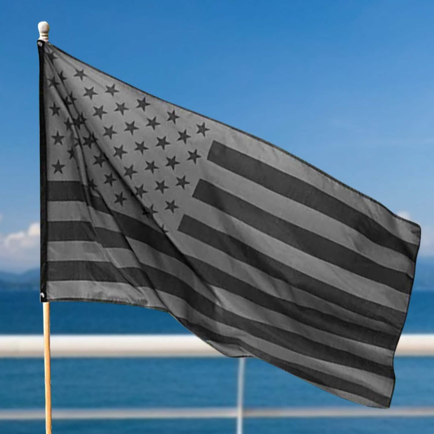 2-Pack: 3X5 Ft. All Black American Flag DailySale