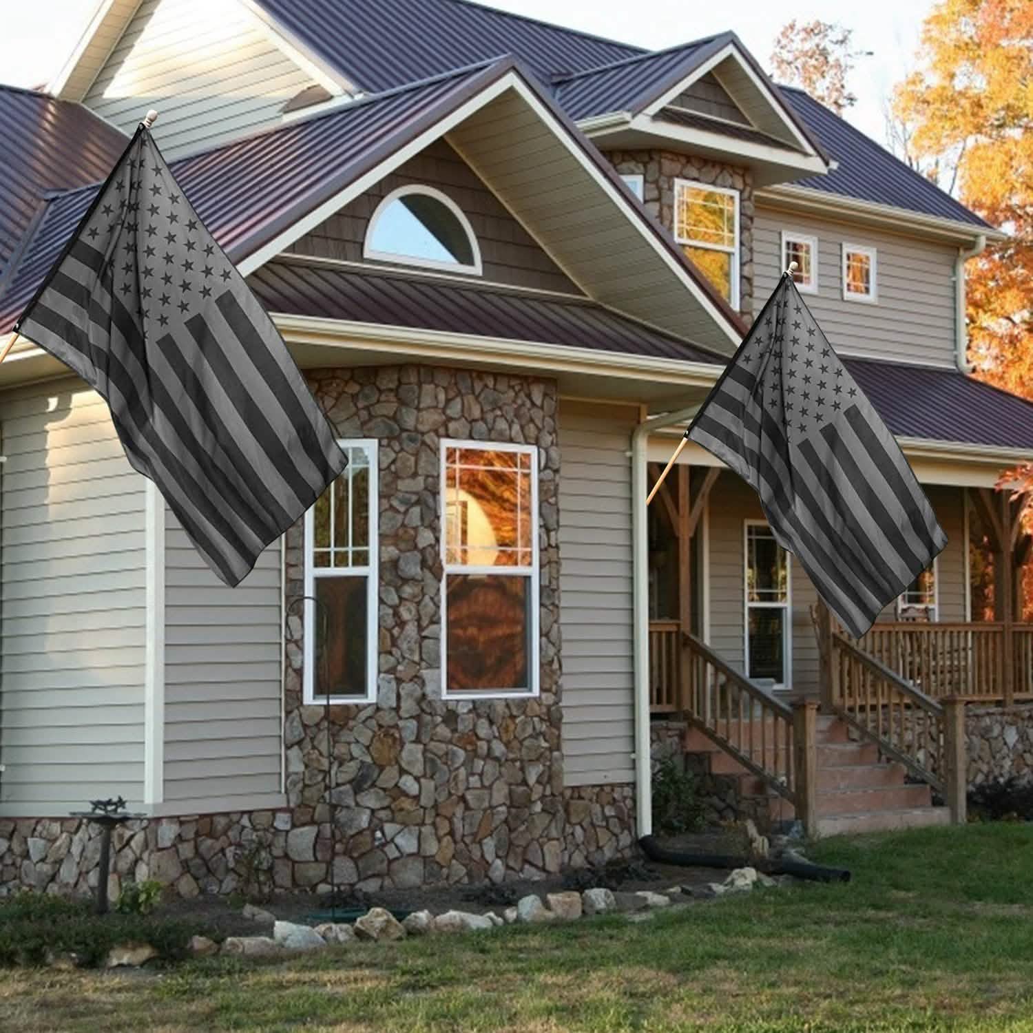 2-Pack: 3X5 Ft. All Black American Flag DailySale