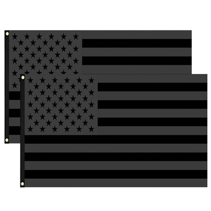 2-Pack: 3X5 Ft. All Black American Flag DailySale