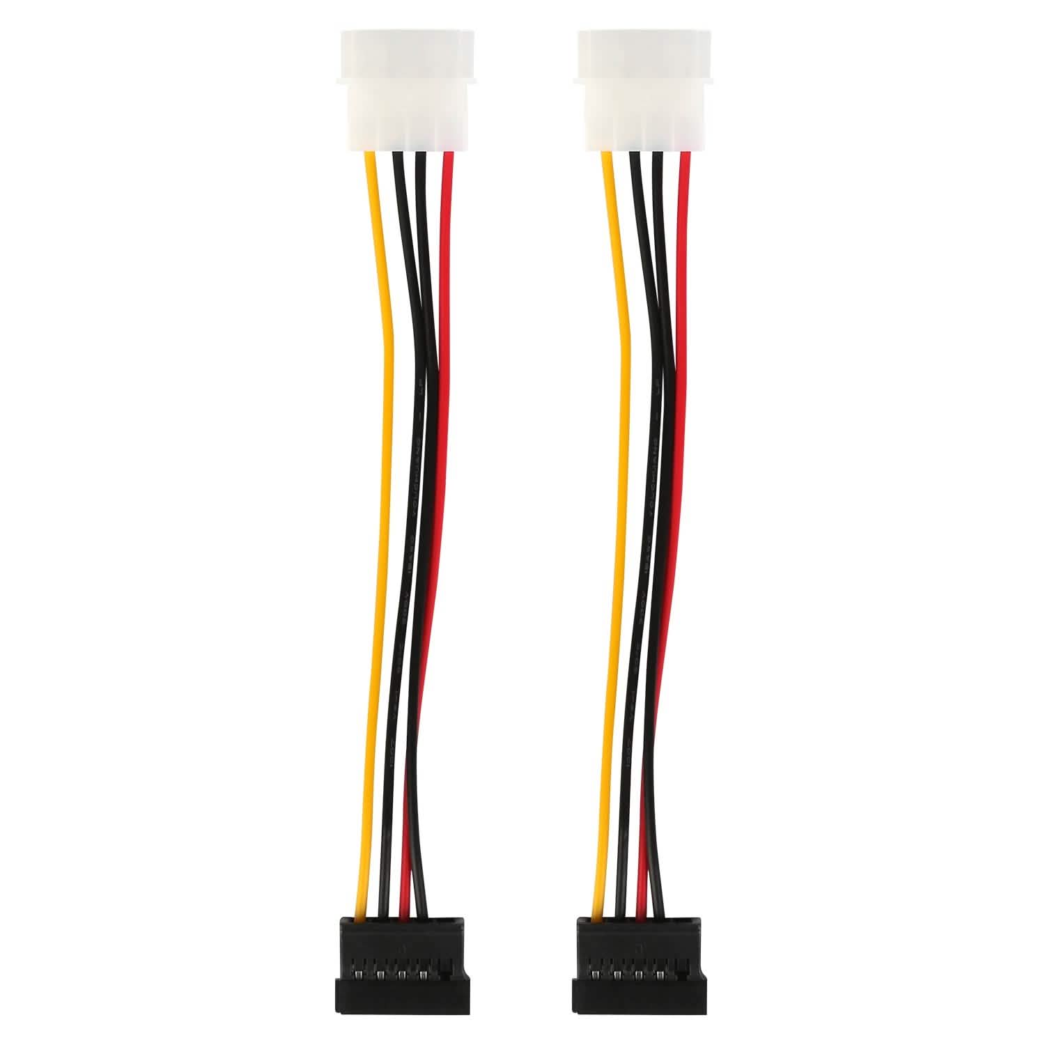 2-Pack: 4 Pin Male To 15Pin Female Data Cable Adapter DailySale