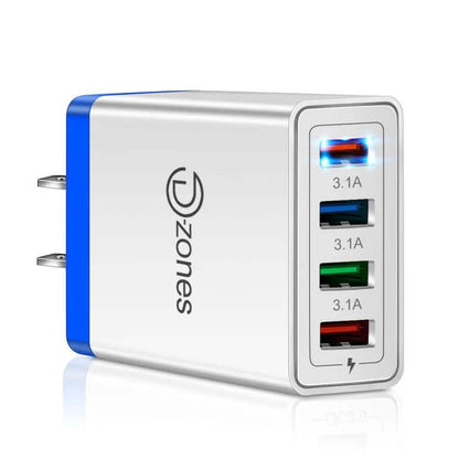 2-Pack: 4 Port High-Speed Wall Charger DailySale
