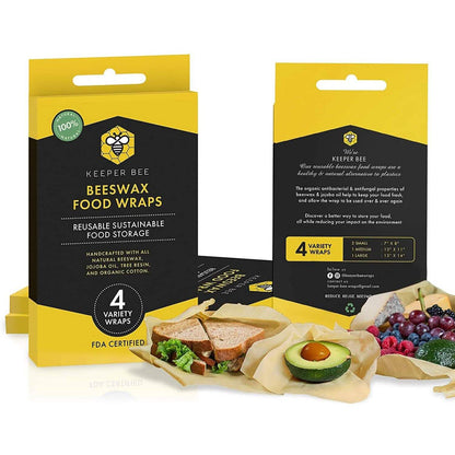 2-Pack: 4 Variety Beeswax Food Wraps DailySale