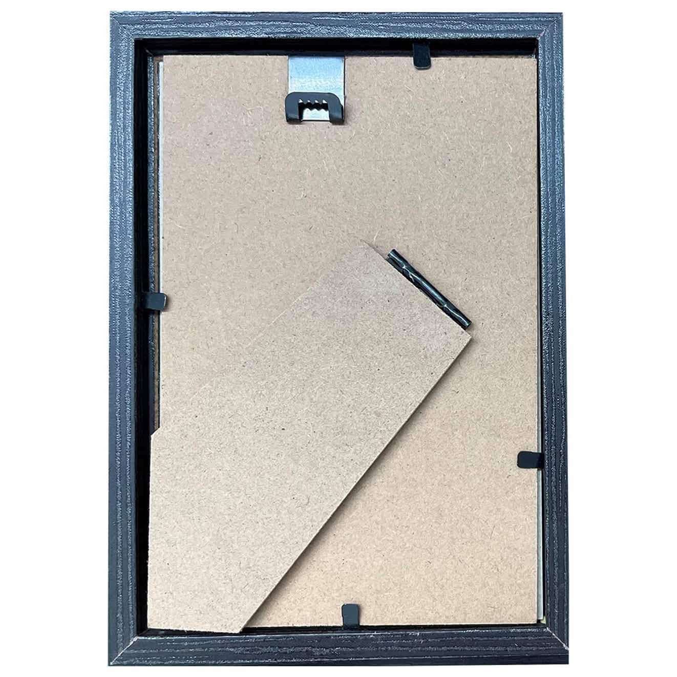 2-Pack: 4" x 6" Solid Wood Photo Frame with Hanger Hooks DailySale