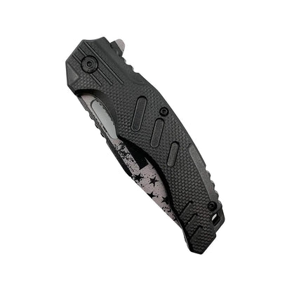 2-Pack: 4.75" American Flag Tanto Blade with ABS Handle DailySale