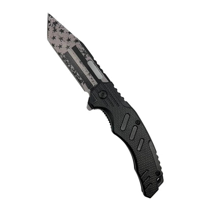 2-Pack: 4.75" American Flag Tanto Blade with ABS Handle DailySale