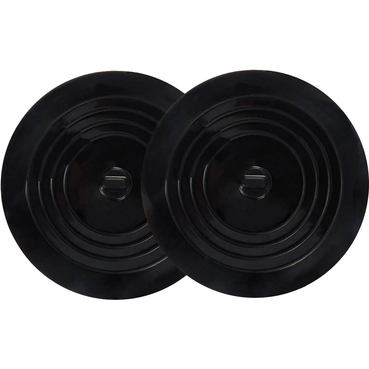 2-Pack: 6" Large Silicone Drain Plug Hair Stopper Flat Suction Cover DailySale
