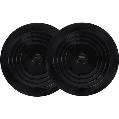 2-Pack: 6" Large Silicone Drain Plug Hair Stopper Flat Suction Cover DailySale