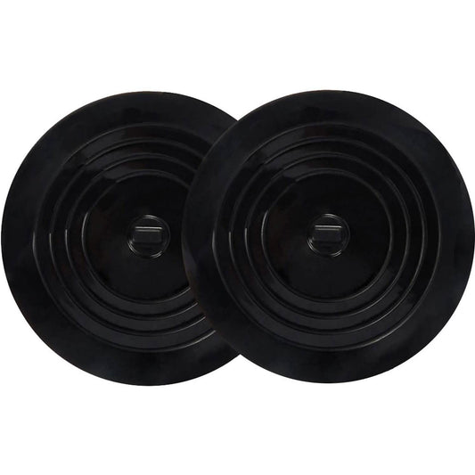 2-Pack: 6" Large Silicone Drain Plug Hair Stopper Flat Suction Cover DailySale