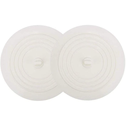 2-Pack: 6" Large Silicone Drain Plug Hair Stopper Flat Suction Cover DailySale