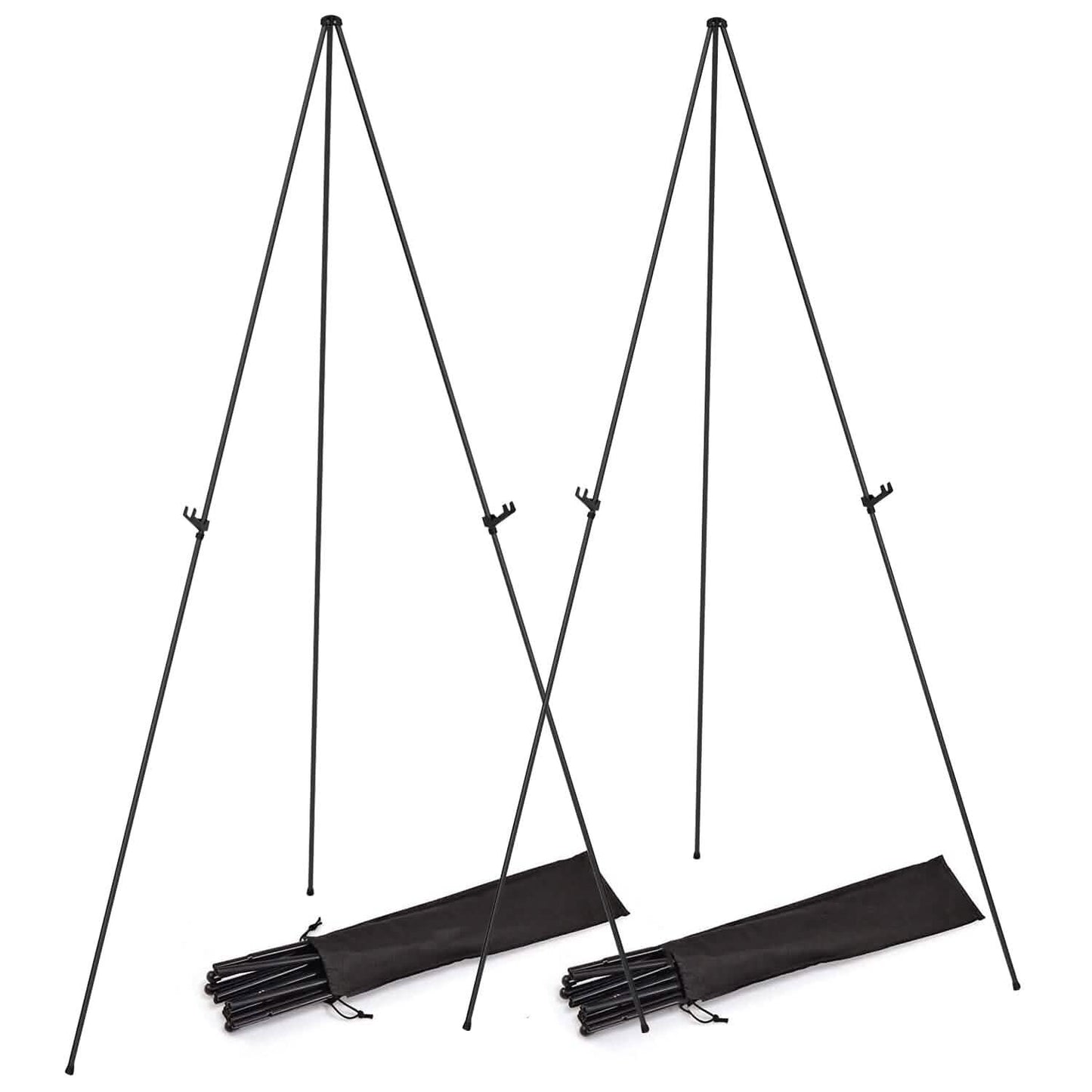 2-Pack: 61" Collapsible A Frame Tripod Easel Iron Alloy Drawing Stand DailySale
