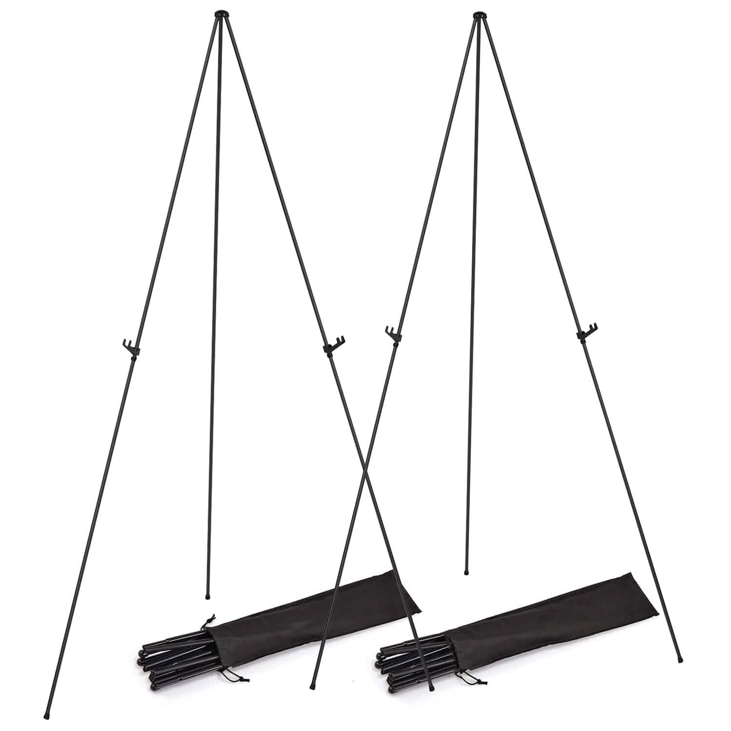 2-Pack: 61" Collapsible A Frame Tripod Easel Iron Alloy Drawing Stand DailySale