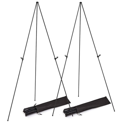 2-Pack: 61" Collapsible A Frame Tripod Easel Iron Alloy Drawing Stand DailySale