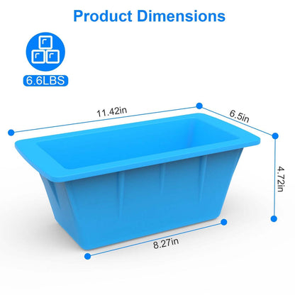 2-Pack: 6.6 lbs. Silicone Freezer Ice Block Molds DailySale
