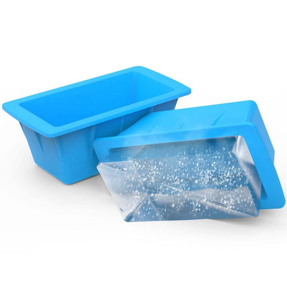 2-Pack: 6.6 lbs. Silicone Freezer Ice Block Molds DailySale