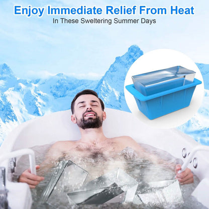 2-Pack: 6.6 lbs. Silicone Freezer Ice Block Molds DailySale