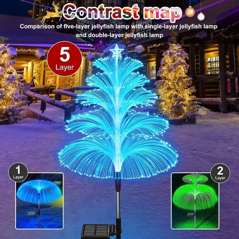2-Pack: 7 Color-Changing LED Solar Jellyfish Lights DailySale