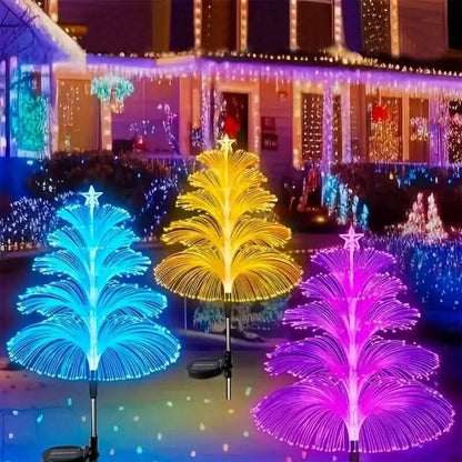 2-Pack: 7 Color-Changing LED Solar Jellyfish Lights DailySale
