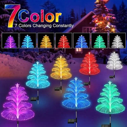 2-Pack: 7 Color-Changing LED Solar Jellyfish Lights DailySale
